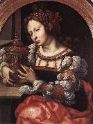 GOSSAERT, Jan (Mabuse) Lady Portrayed as Mary Magdalene sdf oil painting on canvas